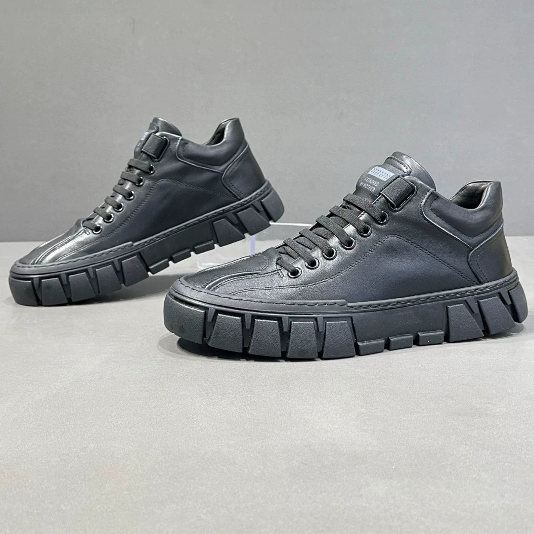 New retro British style men's mid-top sneakers