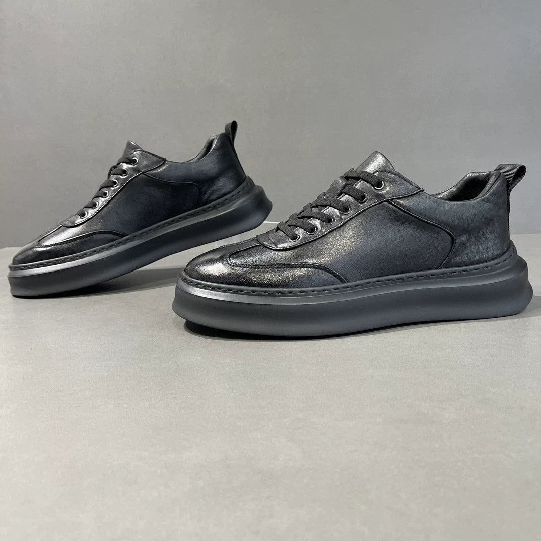 Men's top layer cowhide fashionable shoes