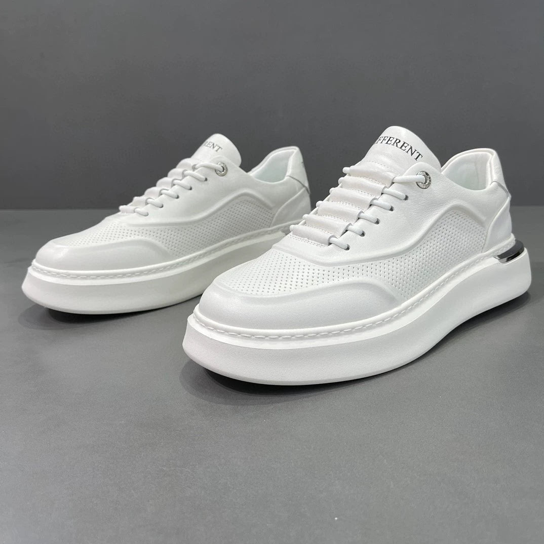 Light luxury style first layer leather casual shoes