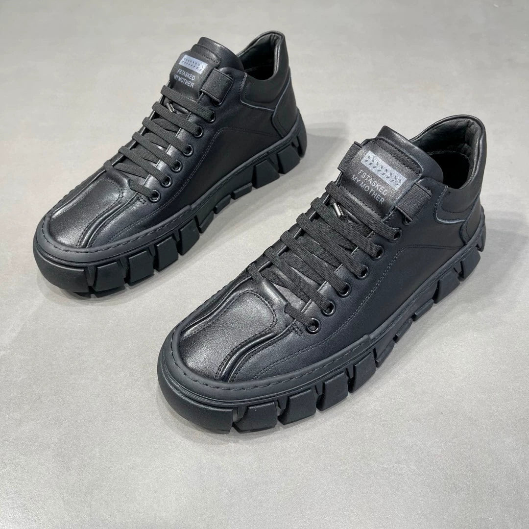 New retro British style men's mid-top sneakers