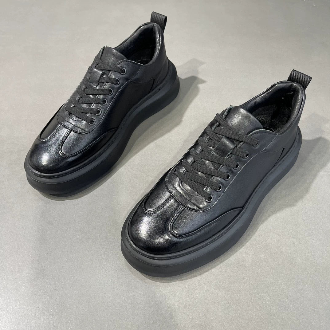 Men's top layer cowhide fashionable shoes