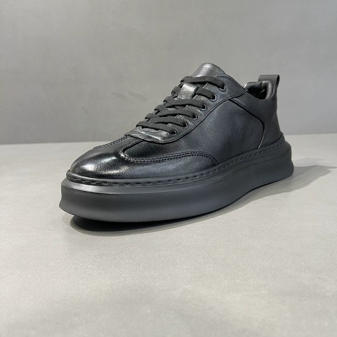 Men's top layer cowhide fashionable shoes