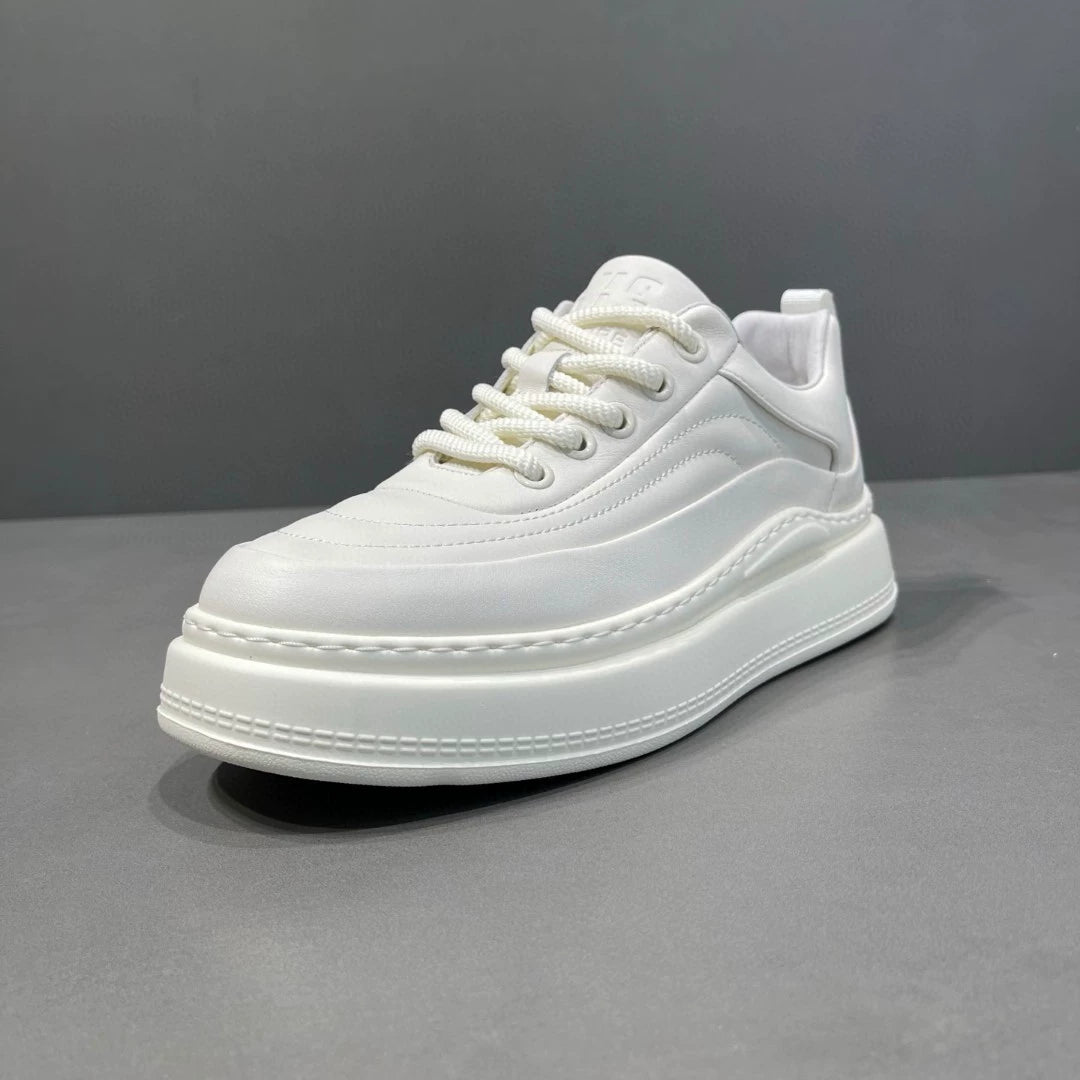 men's top layer cowhide sneakers