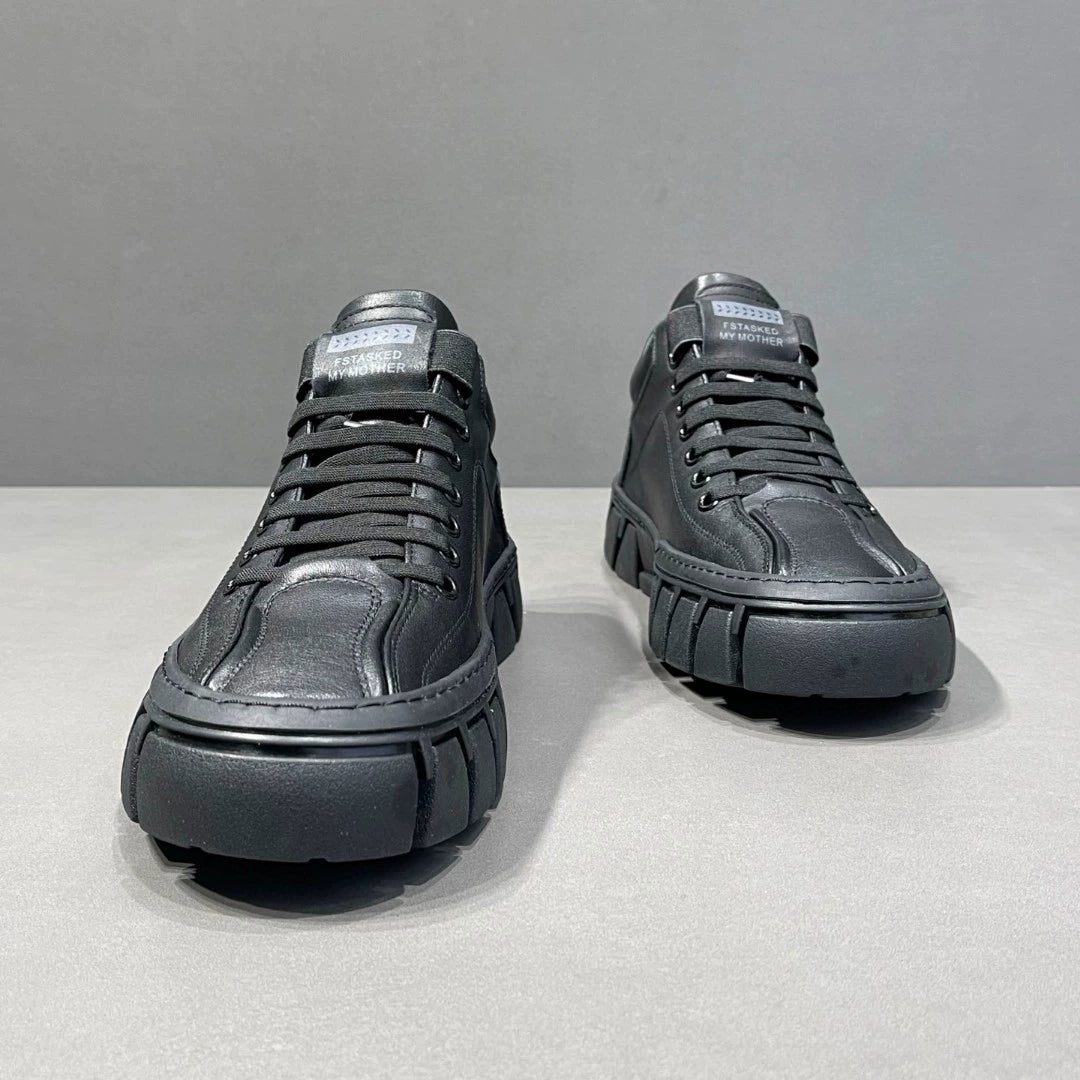 New retro British style men's mid-top sneakers