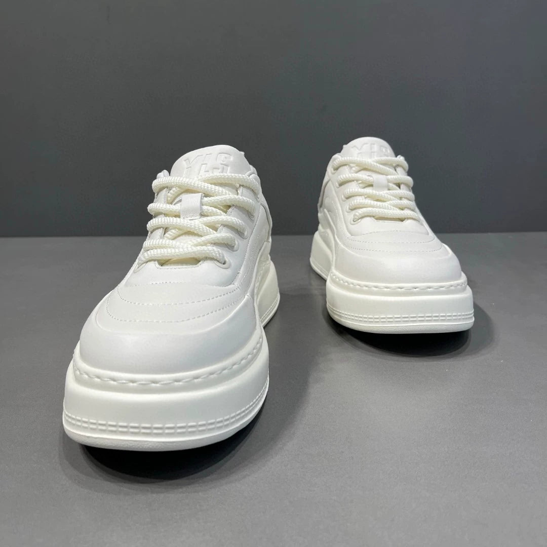 men's top layer cowhide sneakers