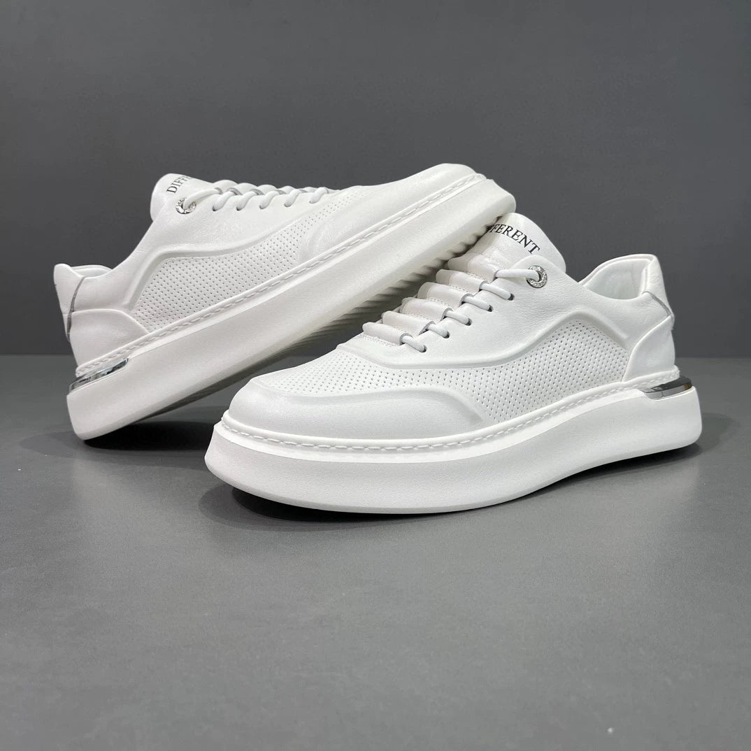 Light luxury style first layer leather casual shoes