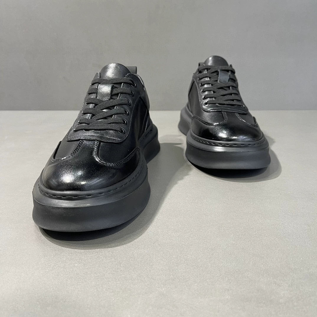 Men's top layer cowhide fashionable shoes